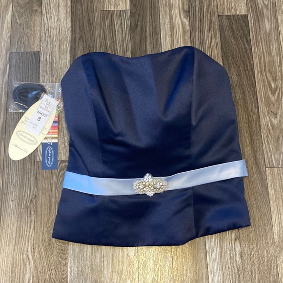 ALFRED ANGELO 💙 ZIP UP CORSET TOP 💙 SIZE 8 ✨ NWT ✨ LOW PRICE!!! - Picture 1 of 7